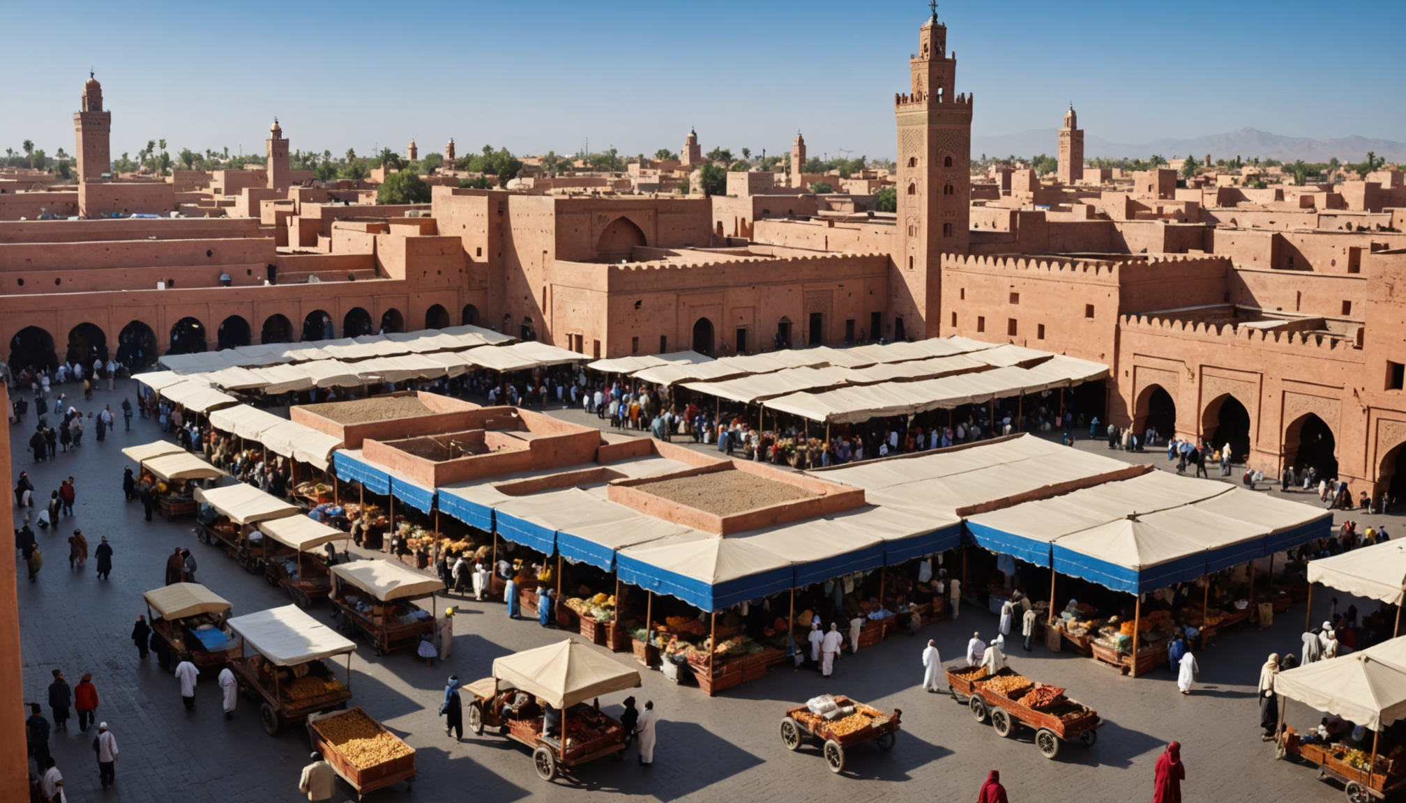 découvrez marrakech, la perle du maroc, célèbre pour sa médina animée, ses palais somptueux, ses jardins luxuriants et son ambiance authentique entre tradition et modernité.