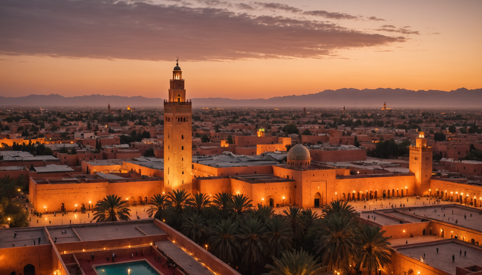 découvrez marrakech, la perle du maroc : ses souks colorés, ses palais somptueux, sa médina animée et ses jardins luxuriants. partez à l’aventure dans une ville aux mille et une saveurs, entre tradition et modernité.