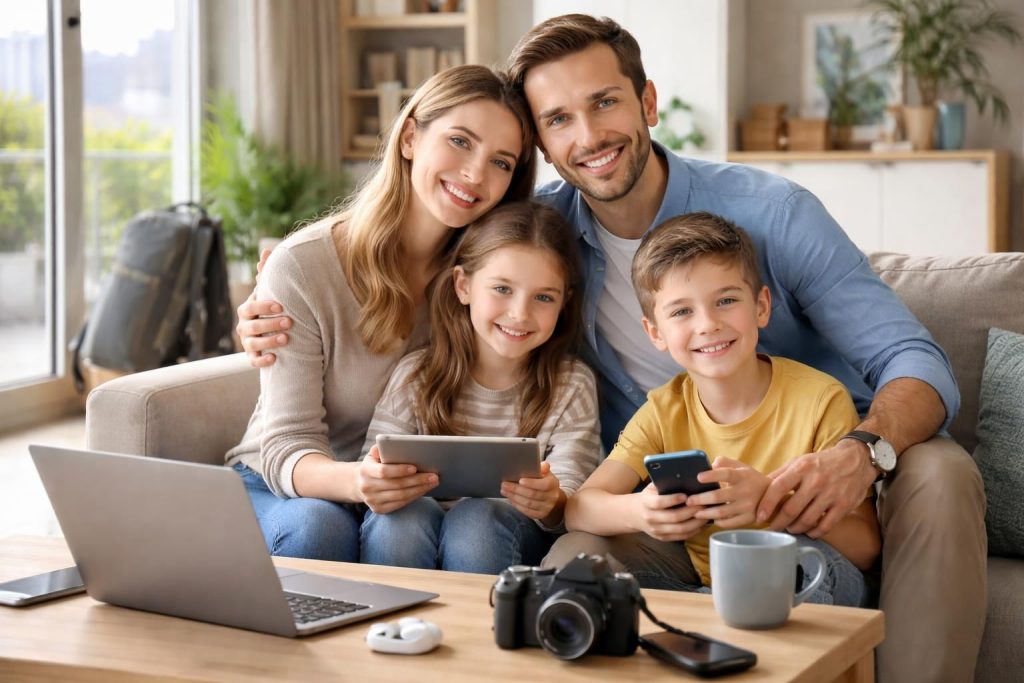 protégez les équipements informatiques de votre famille avec l'assurance camérys digital et axa protection nomade, une solution fiable et complète pour une tranquillité d'esprit au quotidien.