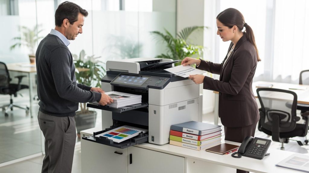 Louer une imprimante professionnelle : impression, scan, copie et fax, tout-en-un pour votre bureau